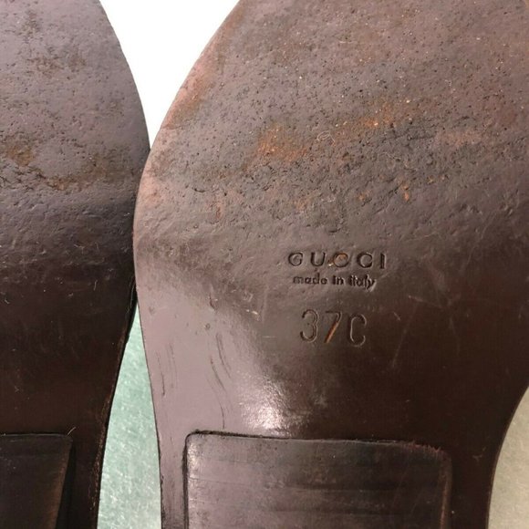 Gucci Black Leather Sandals - Picture 6 of 8